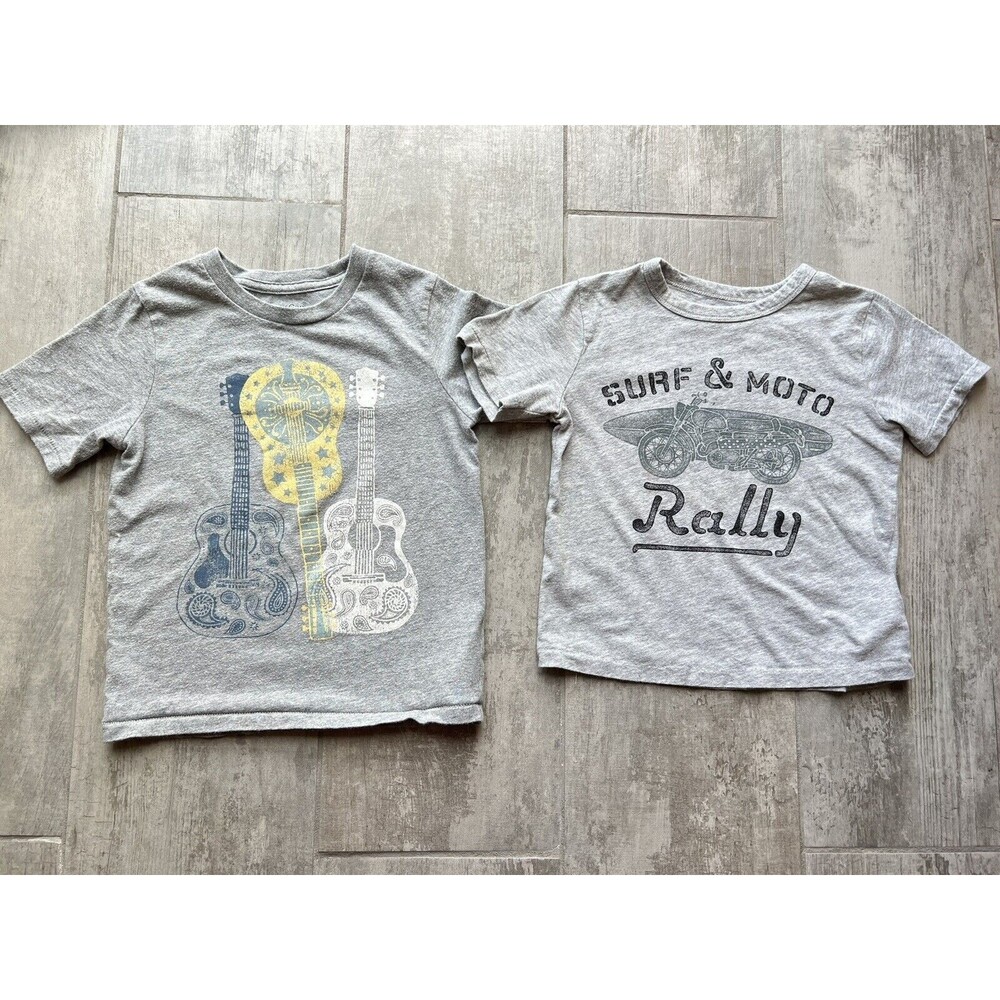 Baby Gap Boys Toddler Cotton Crew Neck Casual Everyday Graphic Tee Set of 2 3T